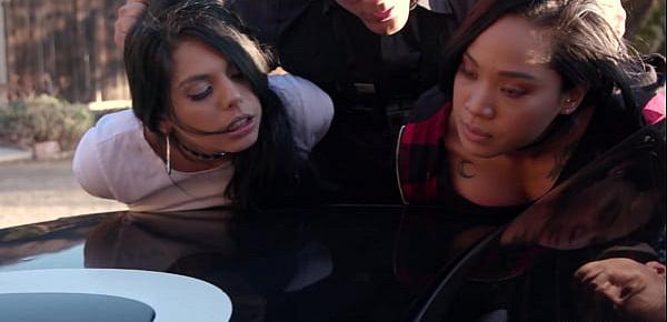  Police busts escaping sluts Gina Valentina, Honey Gold